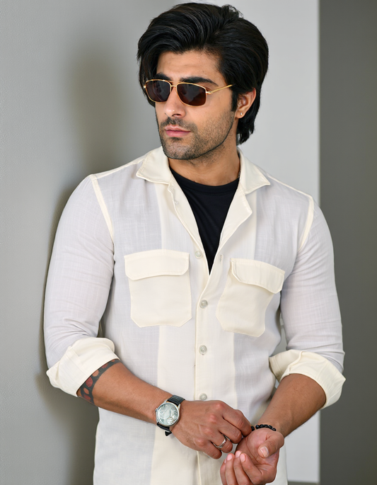 White Linen Shirt – Smart Fit